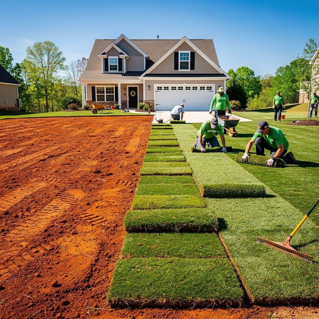Sod installation services - New Sunrise