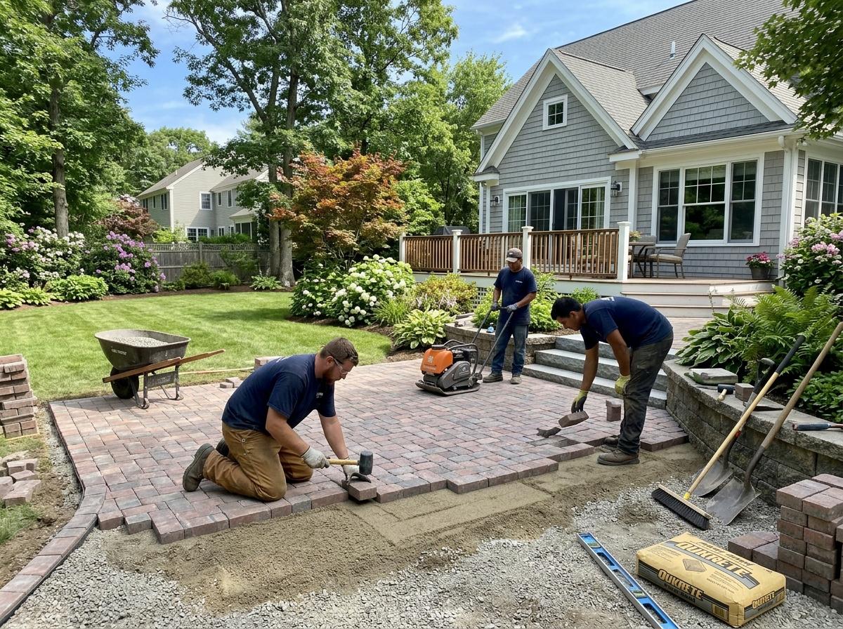 Paver installation services - New Sunrise